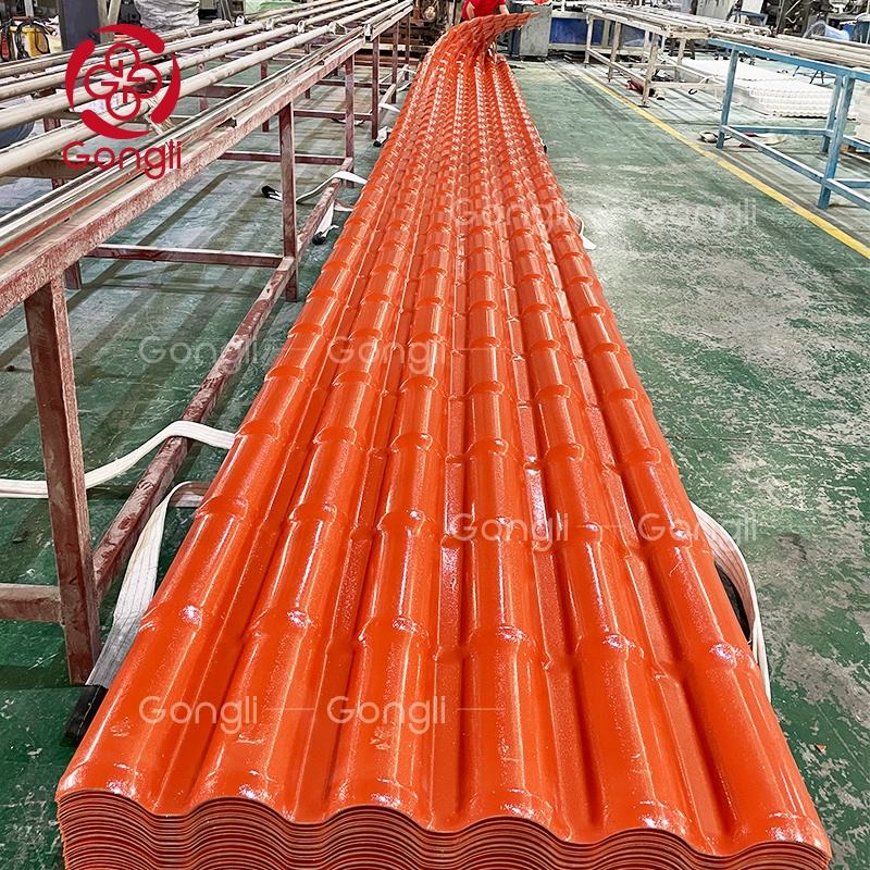Premium ASA Synthetic Resin Roman Roof Tiles, Weatherproof, Durable, UV-resistant, and Aesthetically Pleasing for Architectural Design