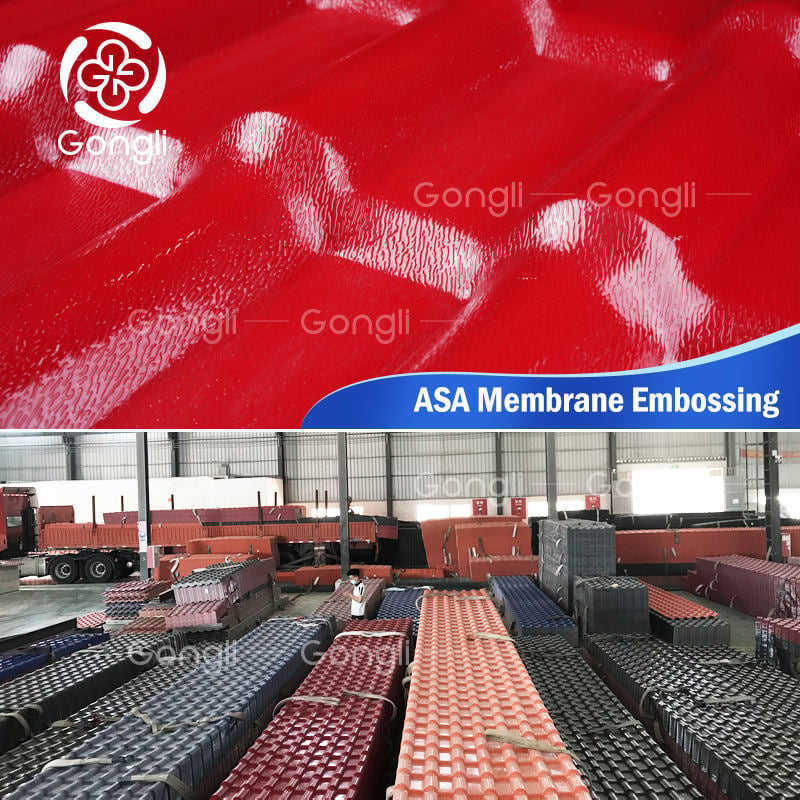 Weatherproof ASA Synthetic Resin Roofing Tiles for Long-lasting Durability, UV Resistance and Aesthetic Appeal