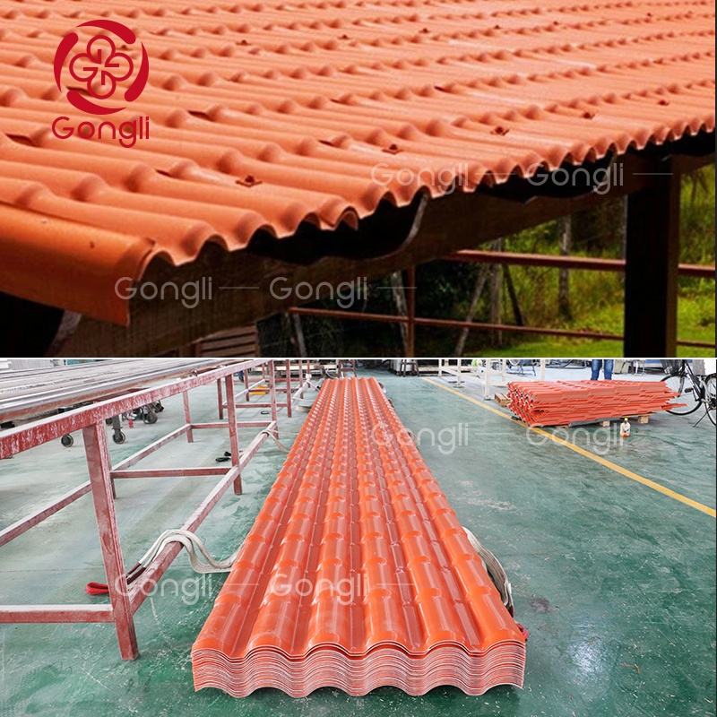 Premium ASA Synthetic Resin Roman Roof Tiles, Weatherproof, Durable, UV-resistant, and Aesthetically Pleasing for Architectural Design