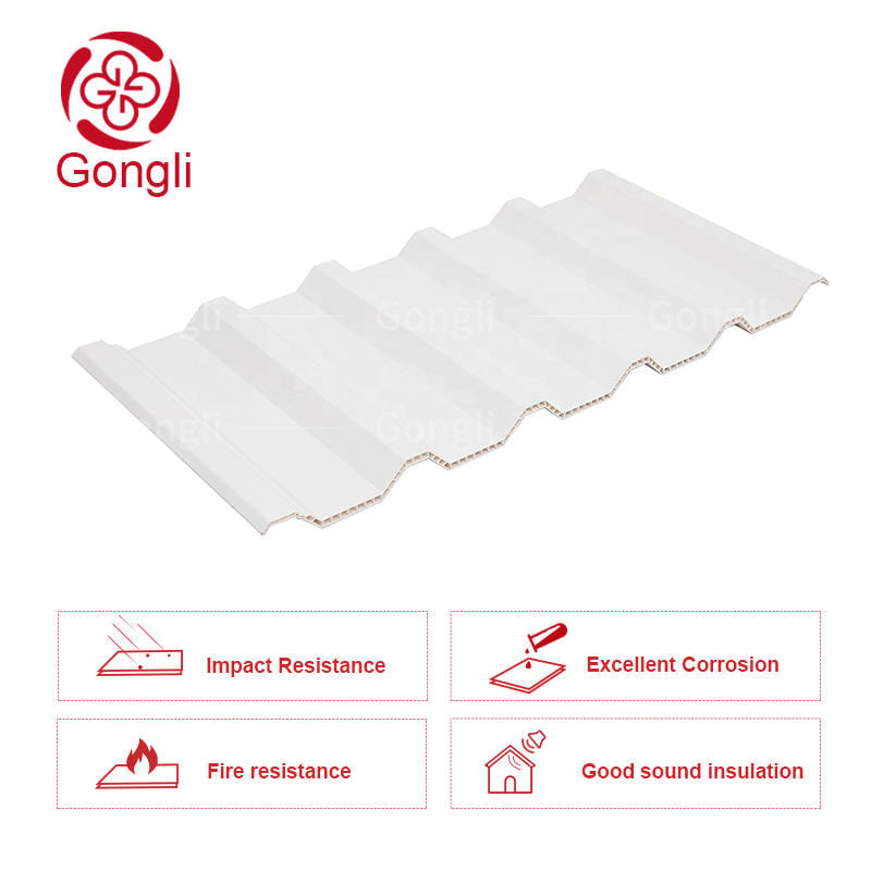 Advanced Hollow PVC Roof Panels and Outdoor Wall Cladding - Dual-Purpose Insulated Sandwich Design for Enhanced Heat Resistance, Ideal for Roofing and Exterior Wall Applications