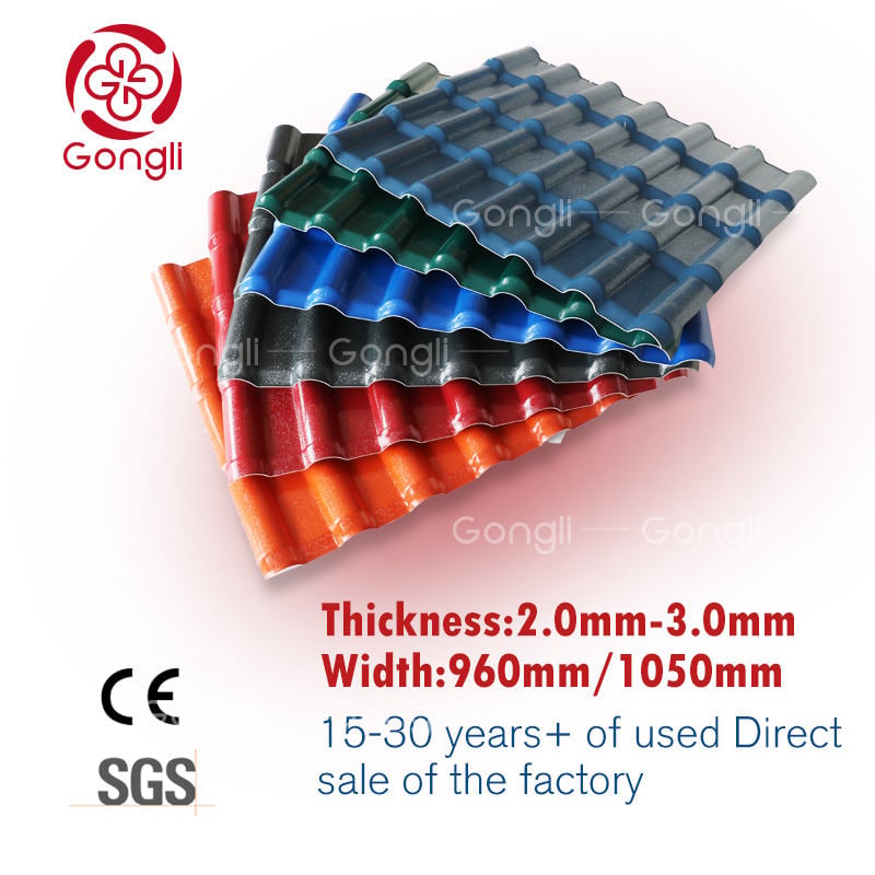 Weatherproof ASA Synthetic Resin Roofing Tiles for Long-lasting Durability, UV Resistance and Aesthetic Appeal