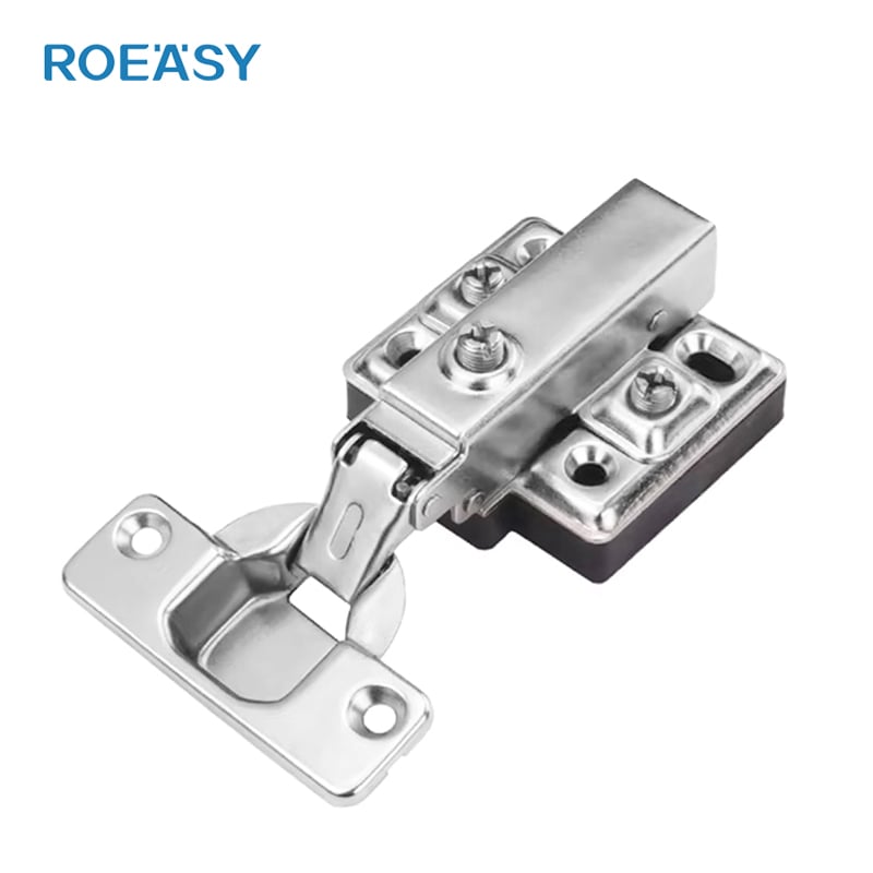 Roeasy CH-666 Zawias meblowy hydrauliczny z miseczką 35 mm, 105 stopni, nierozłączny, do szafek kuchennych i łazienkowych