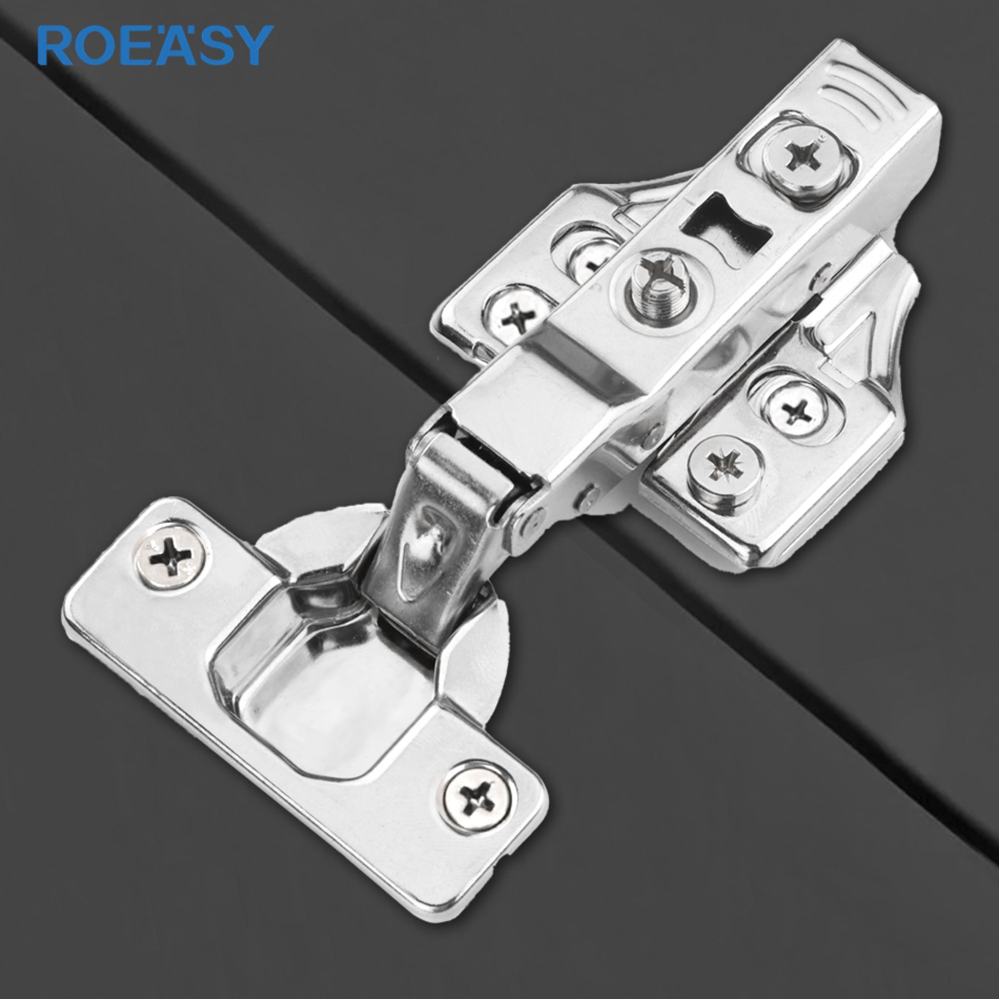 Roeasy CH-293GSS 35mmカップ SS201 ソフトクローズクリップオン 3Dキャビネットヒンジ