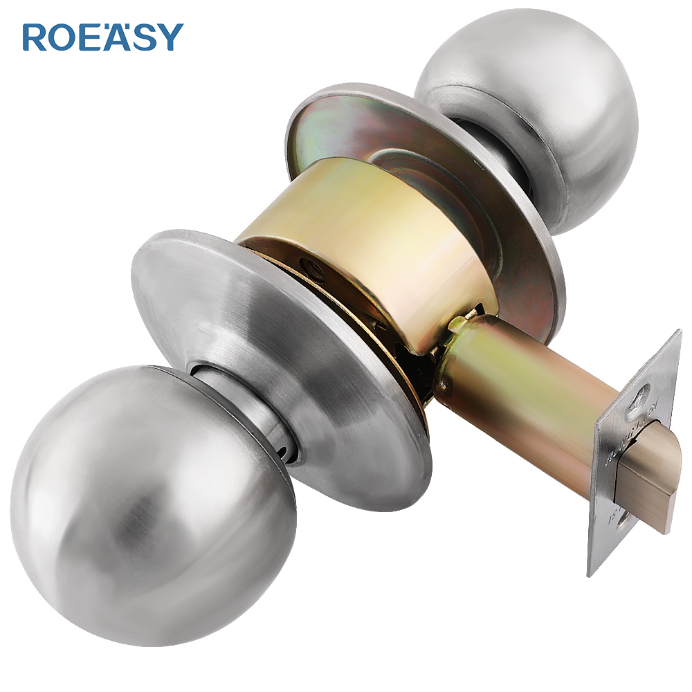 Roeasy 587SS-PS тежка преминаваща двойна входна врата с цилиндрични дръжки за вътрешни врати