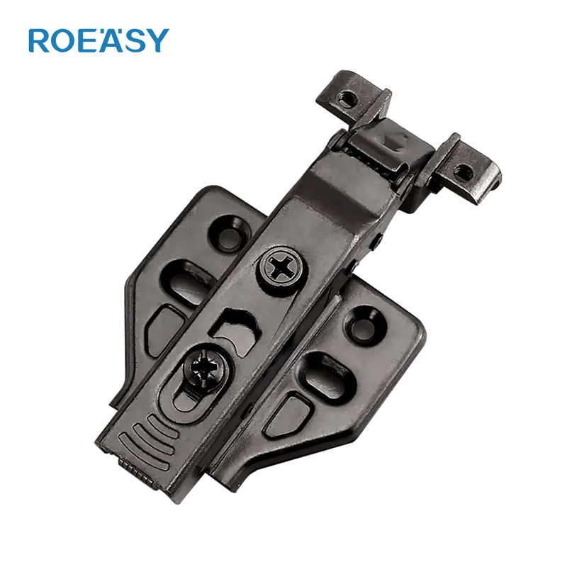 Roeasy CH-693A-BN Черно никелирани панти с меко затваряне, алуминиеви рамки за кабинетни врати, панти за стъклени врати