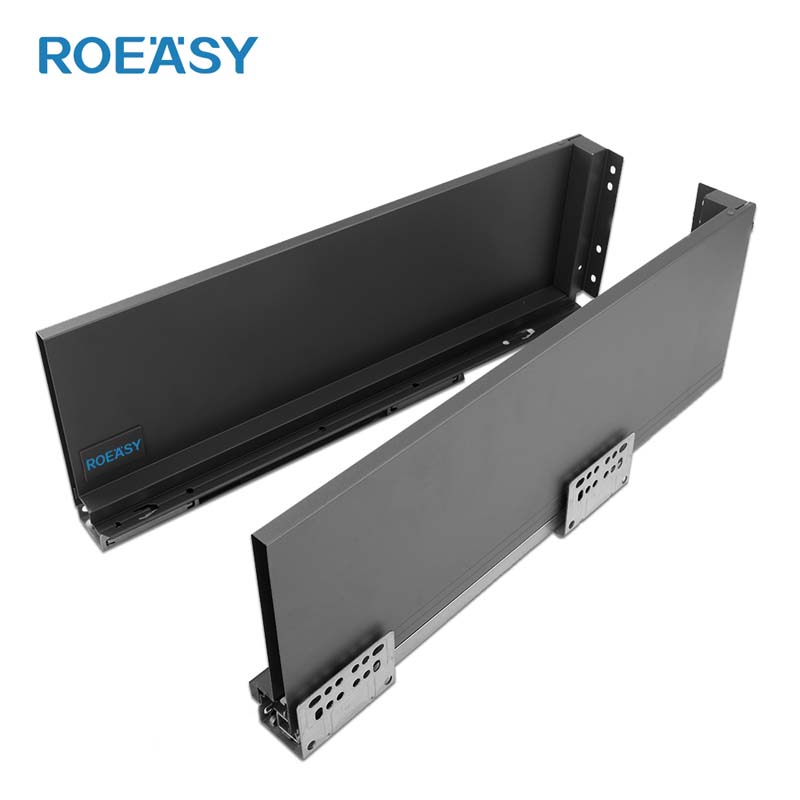 ROEASY TD-195T 148 mm schmale Schubladenschiene mit Soft-Close-Funktion für Küchenmöbel