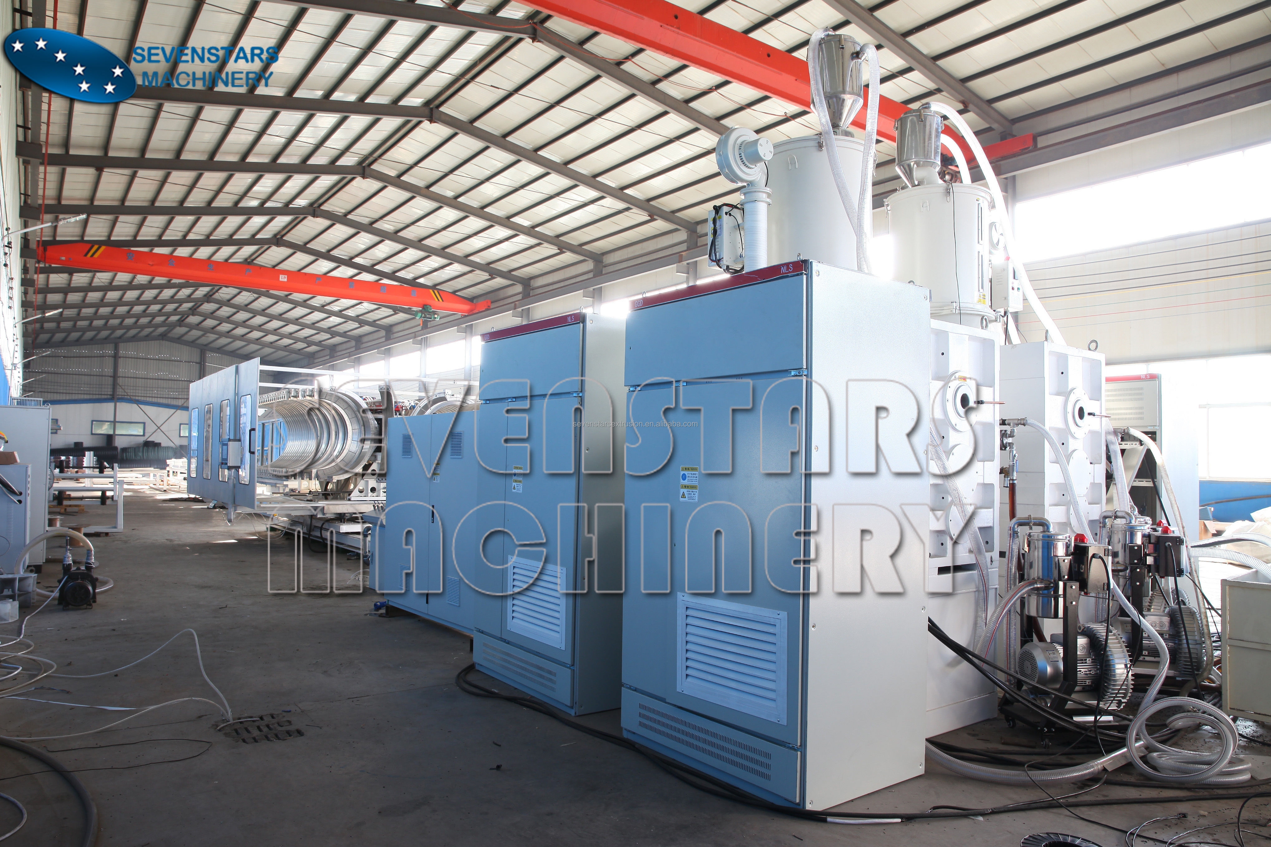 Double Wall Corrugated Pipe Cable Protective Tube Extrusion Machine Making Machine Production Line manufacture