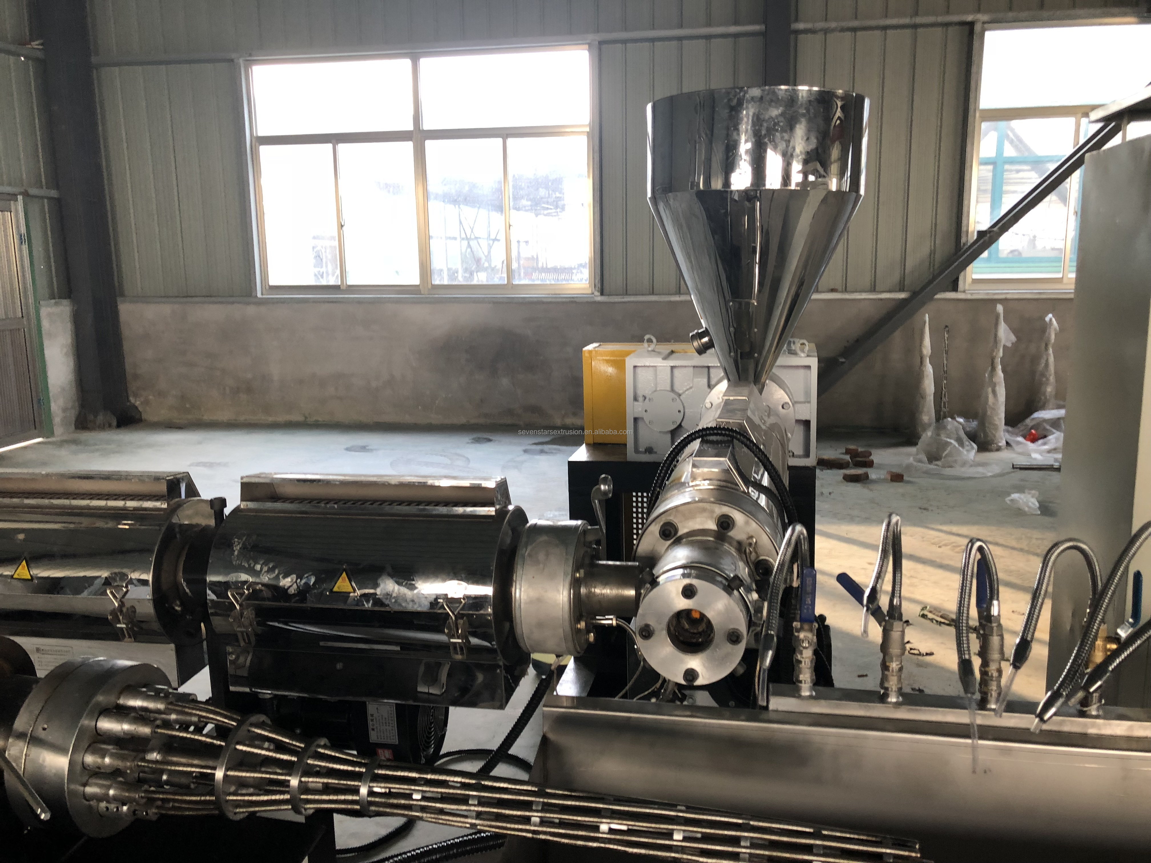 PVC Spiral Hose Pipe Making Machine Manufacturing Plan with Small Extruder Machine supplier