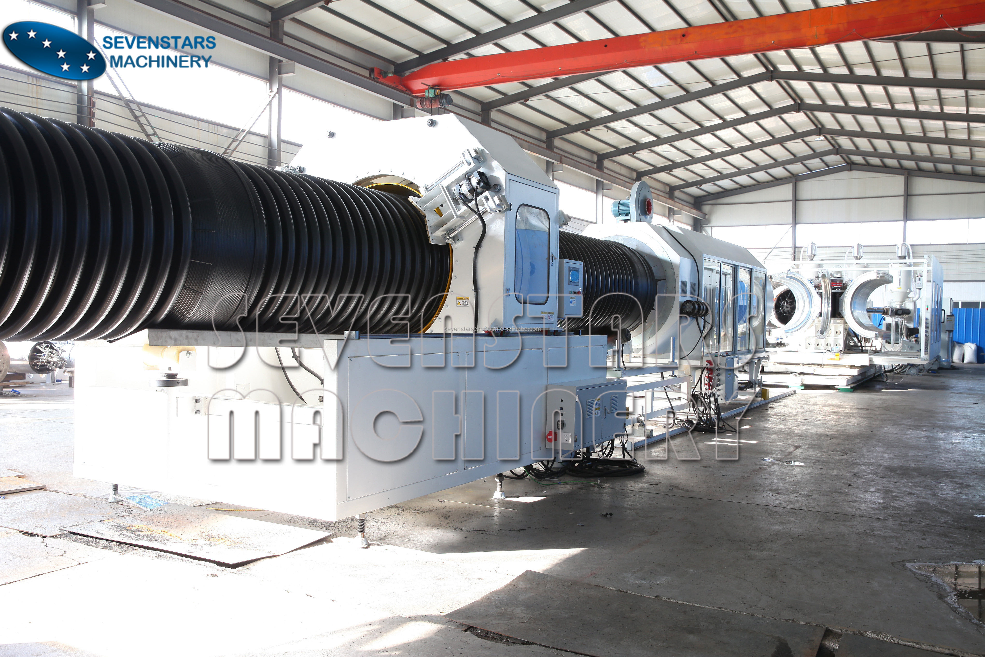 Double Wall Corrugated Pipe Cable Protective Tube Extrusion Machine Making Machine Production Line manufacture
