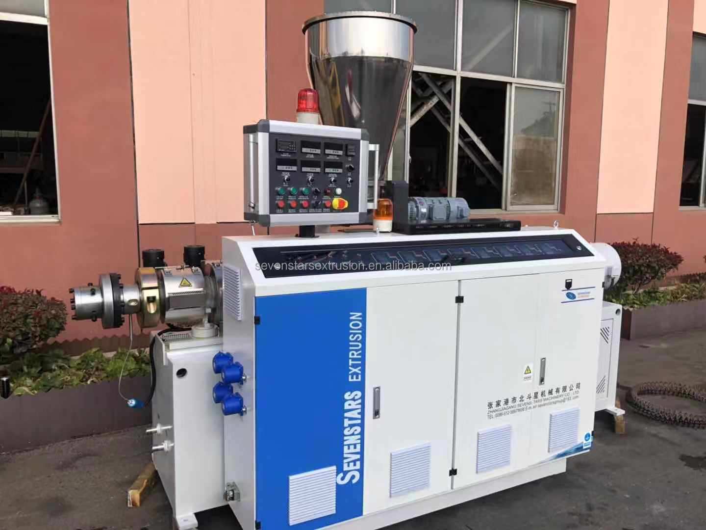 Plastic PVC PP PE PA Electric Sheath Corrugated Hose Making Machine details