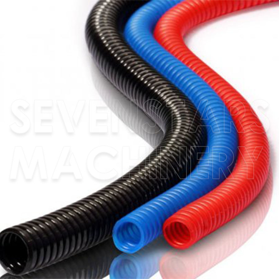 Sevenstars HDPE PE PP PVC Multifunctional Single Wall Corrugated Pipe Extruding Line Machine Single Screw Core Motor Gearbox factory