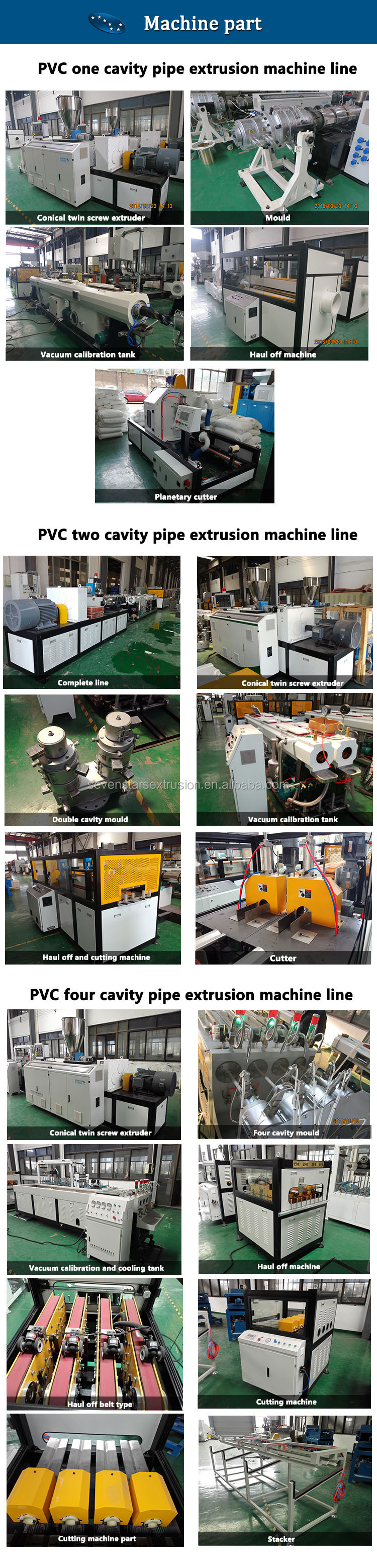 Good Quality Plastic PVC Pipe Extrusion Making Machine Line for Conduit Pipe supplier