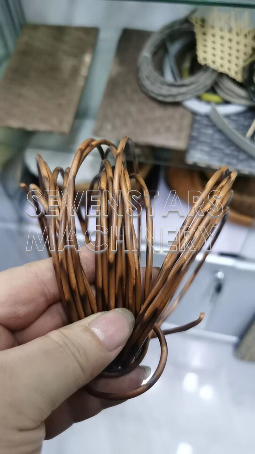 Sevenstars PE PVC EVA three color rattan woven making plastic machine Production Line manufacture
