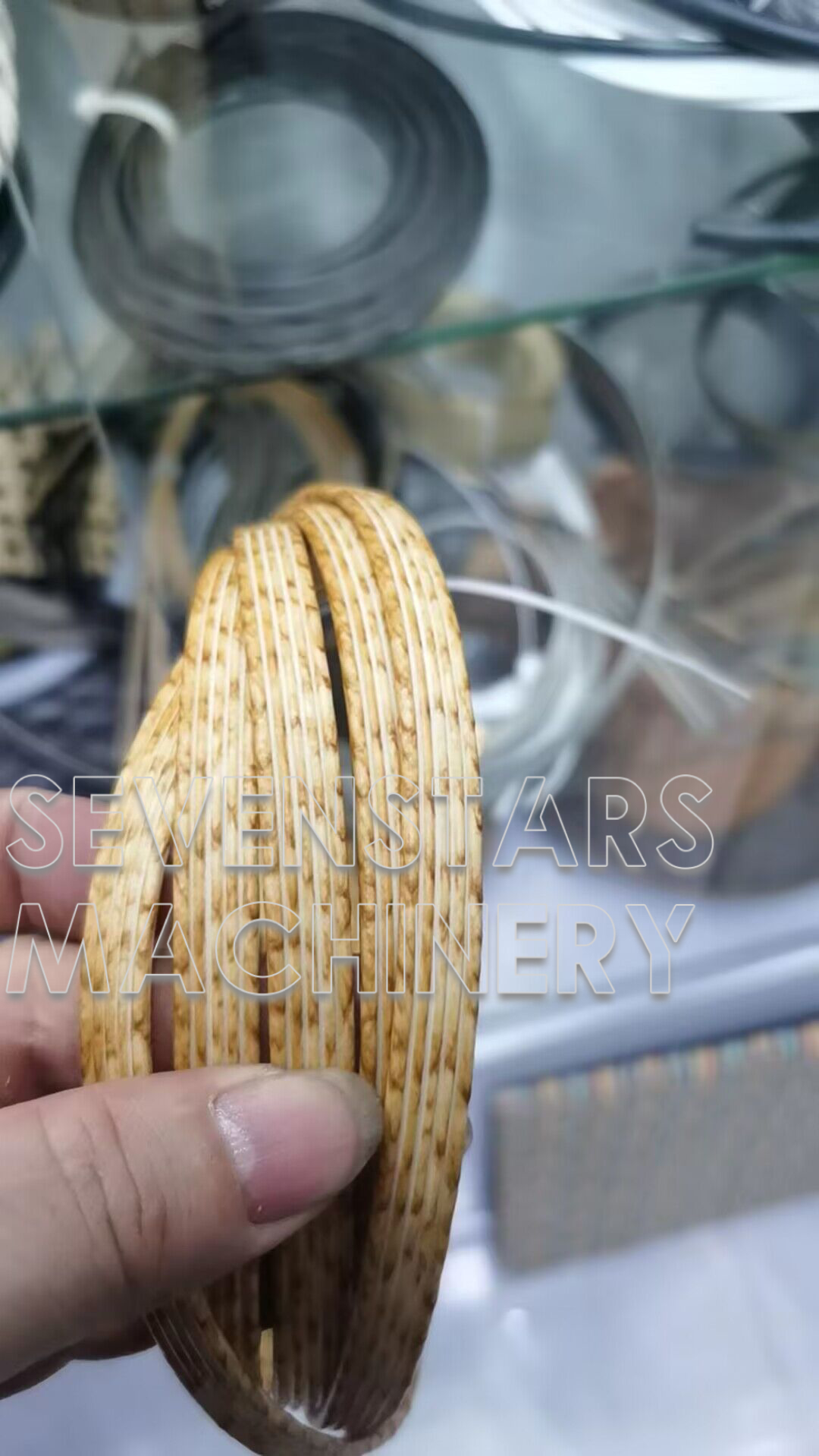 Sevenstars PE PVC EVA three color rattan woven making plastic machine Production Line factory