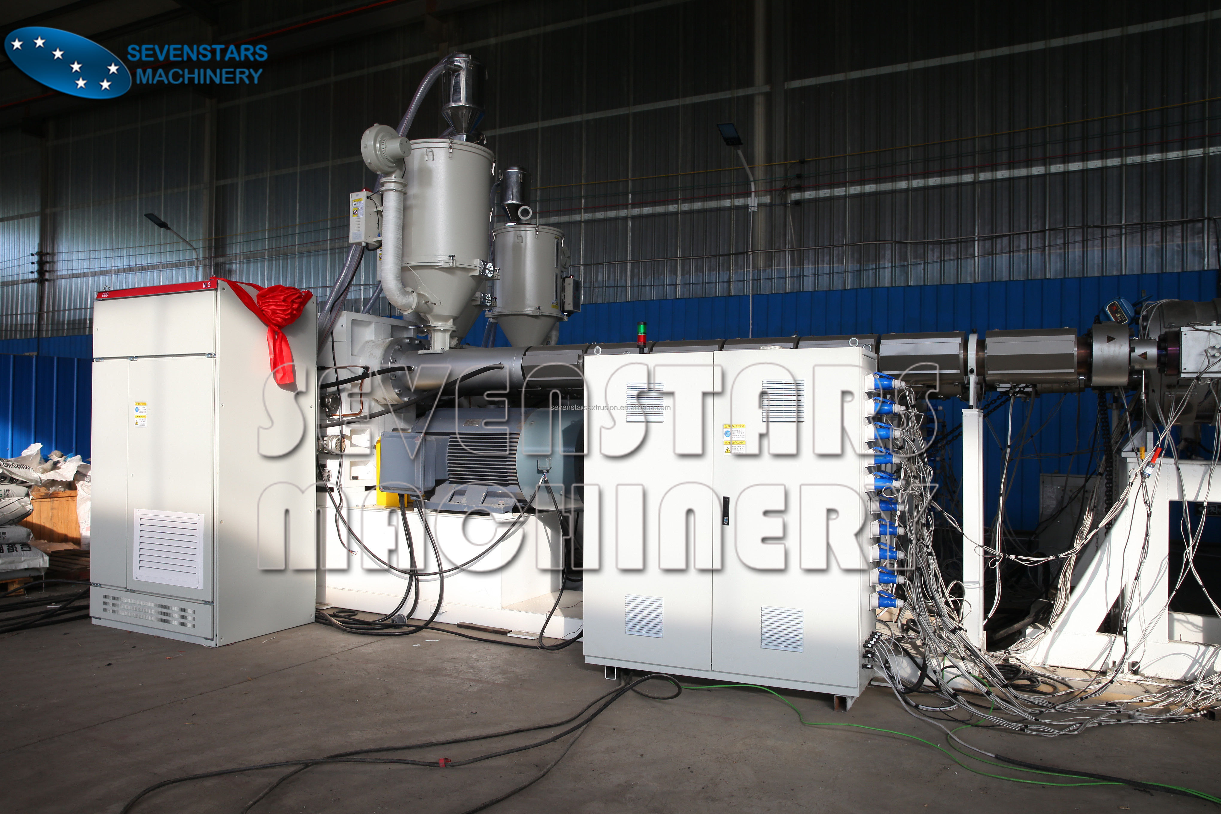 Double Wall Corrugated Pipe Cable Protective Tube Extrusion Machine Making Machine Production Line manufacture