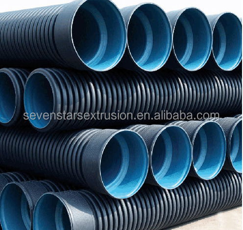 Double Wall Corrugated Pipe Cable Protective Tube Extrusion Machine Making Machine Production Line manufacture
