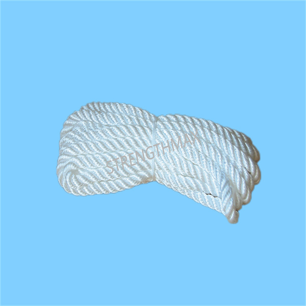 The convenience of working with 3 strand dacron rope.