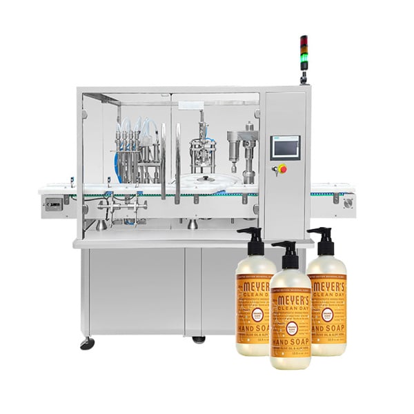 Automating the packaging process for dishwashing liquid