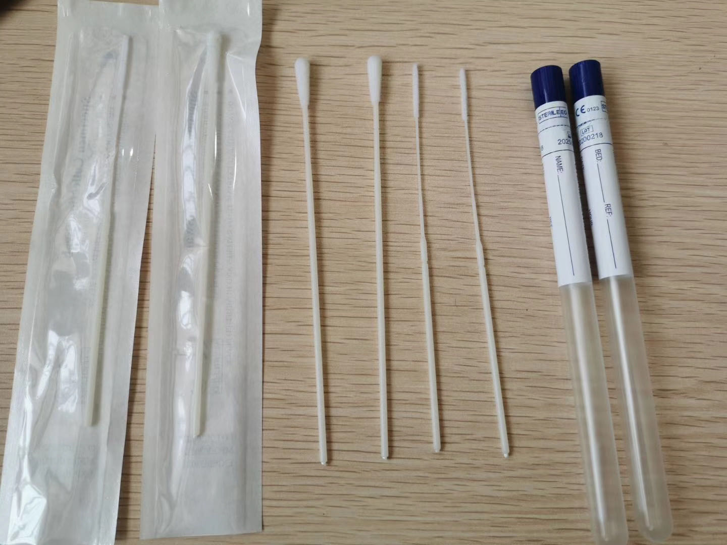 product factory price medical disposable plastic wooden applicator sticks with tube cotton tip female swab-9