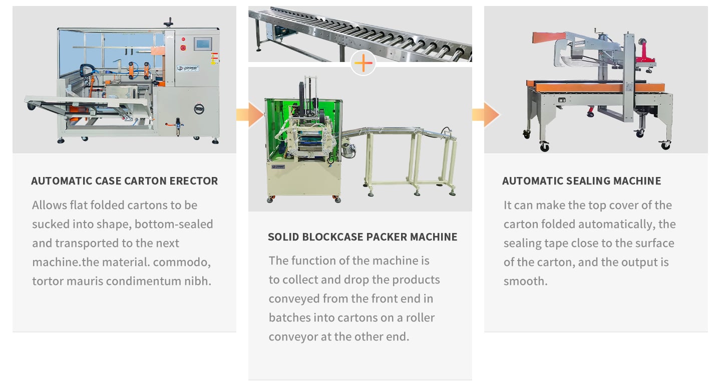 Combination of case erector and carton sealing machine supplier