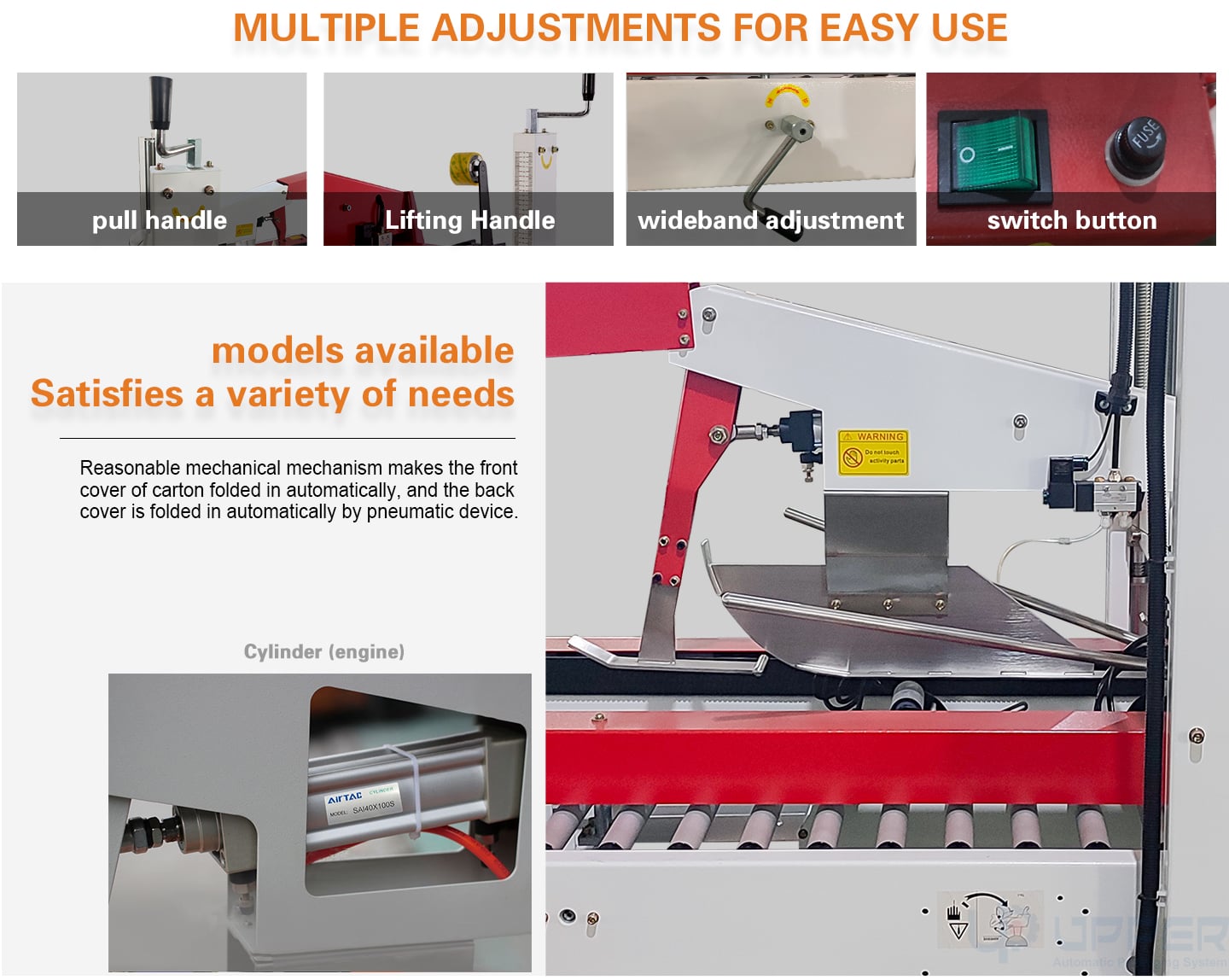 Box Sealing Machine Top Bottom Tape Automatic Case carton sealer factory
