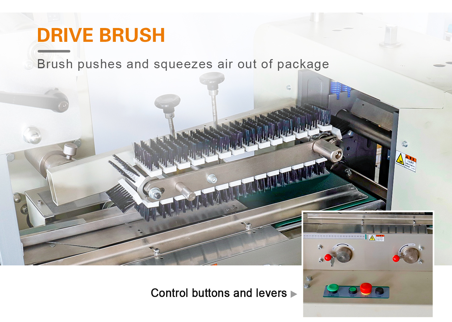 UPB450 Pillow Packaging Machine bread cake muffins flow packing machine details