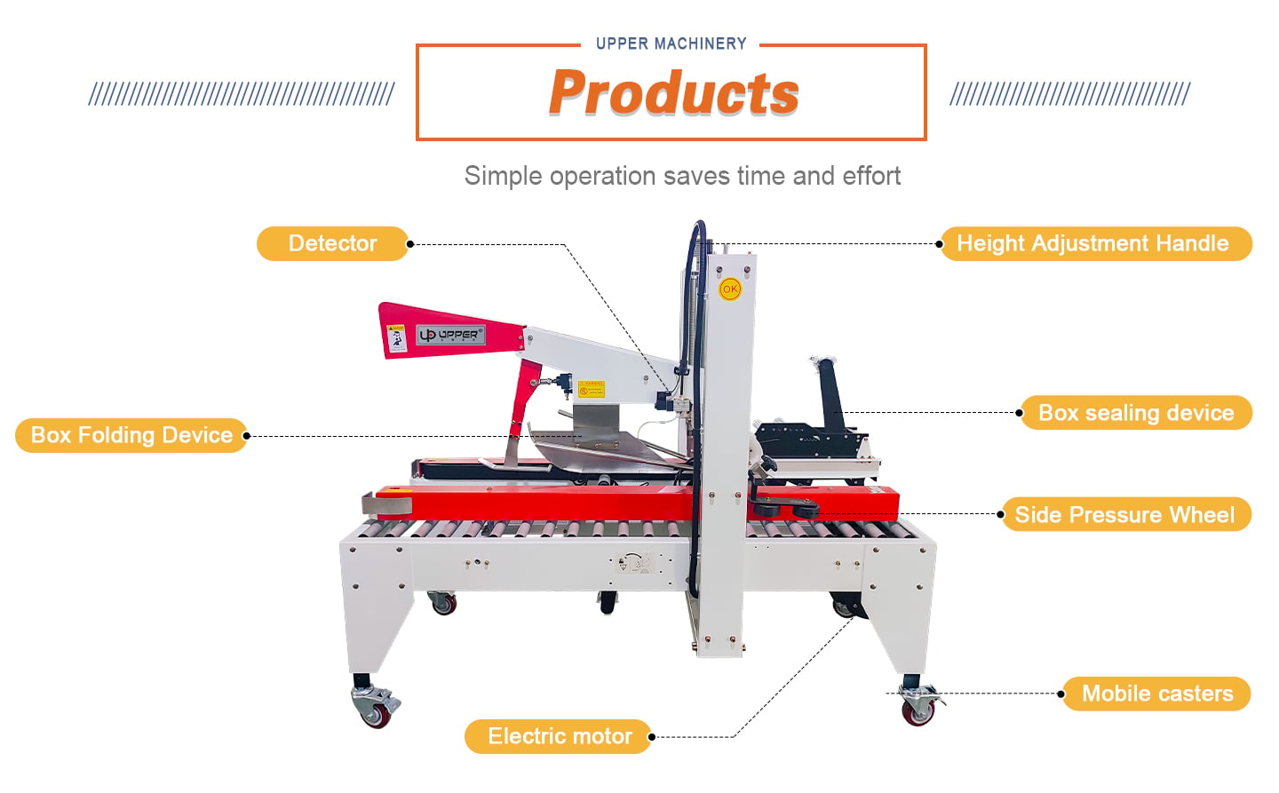 Box Sealing Machine Top Bottom Tape Automatic Case carton sealer manufacture