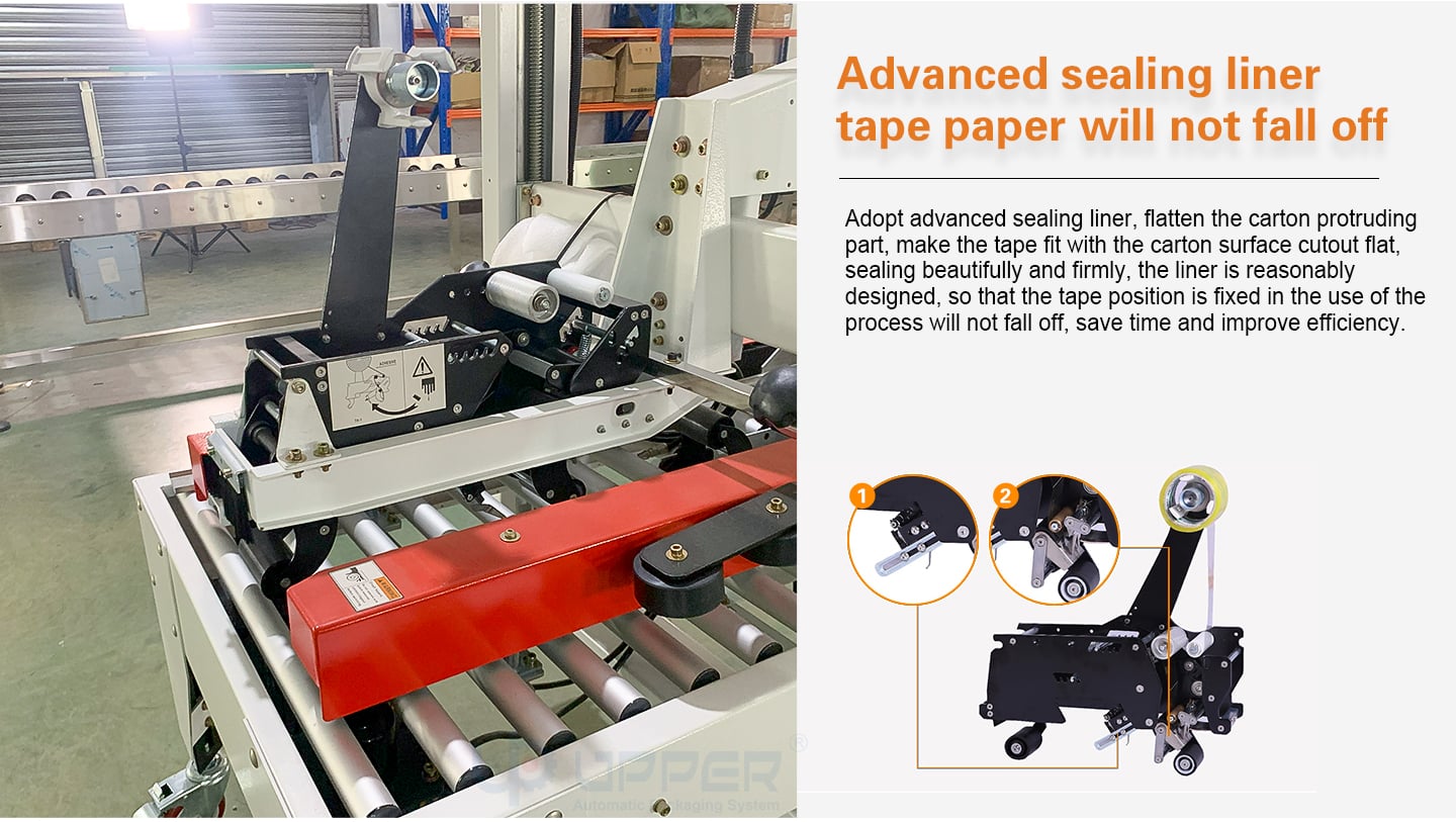 Box Sealing Machine Top Bottom Tape Automatic Case carton sealer supplier