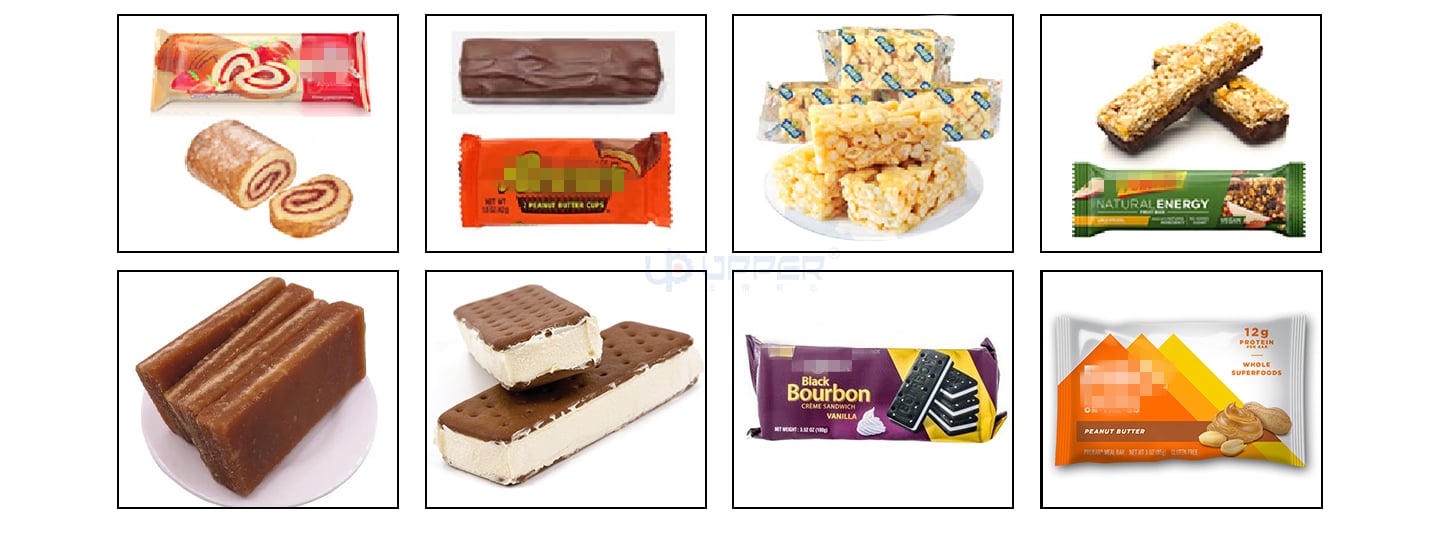 Bounty conveyor packaging line and packing machine for pastry chocolate bar play dough factory