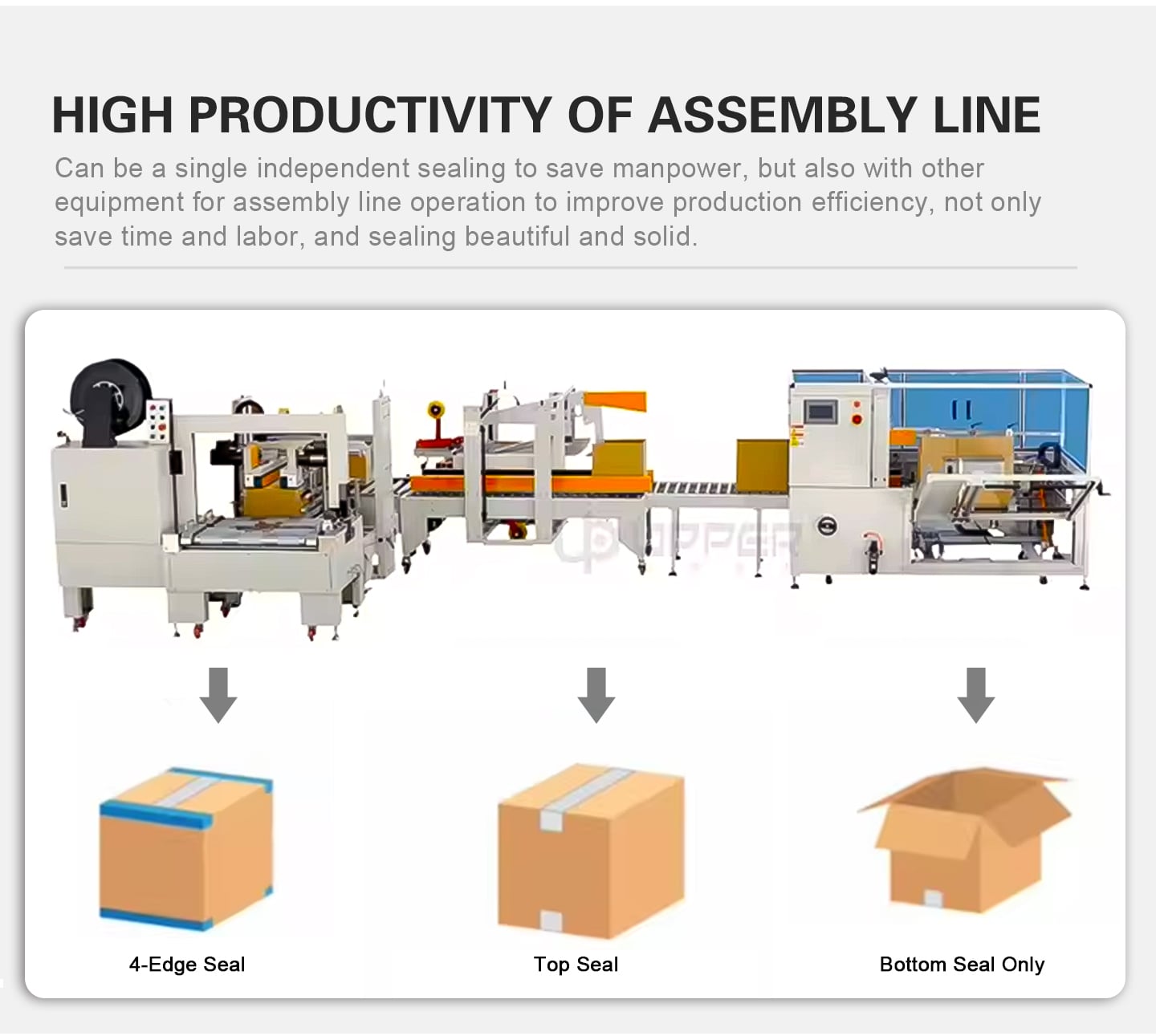 Automatic folding case erector cartons bottom sealer packaging machine supplier