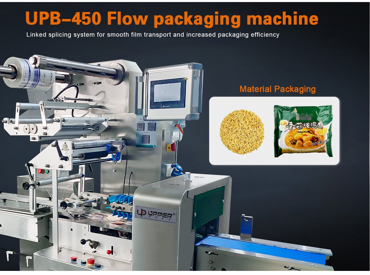 Automatic whole system Instant noodle primary packaging collection secondary packaging line with metal detector and pouch dispenser manufacture