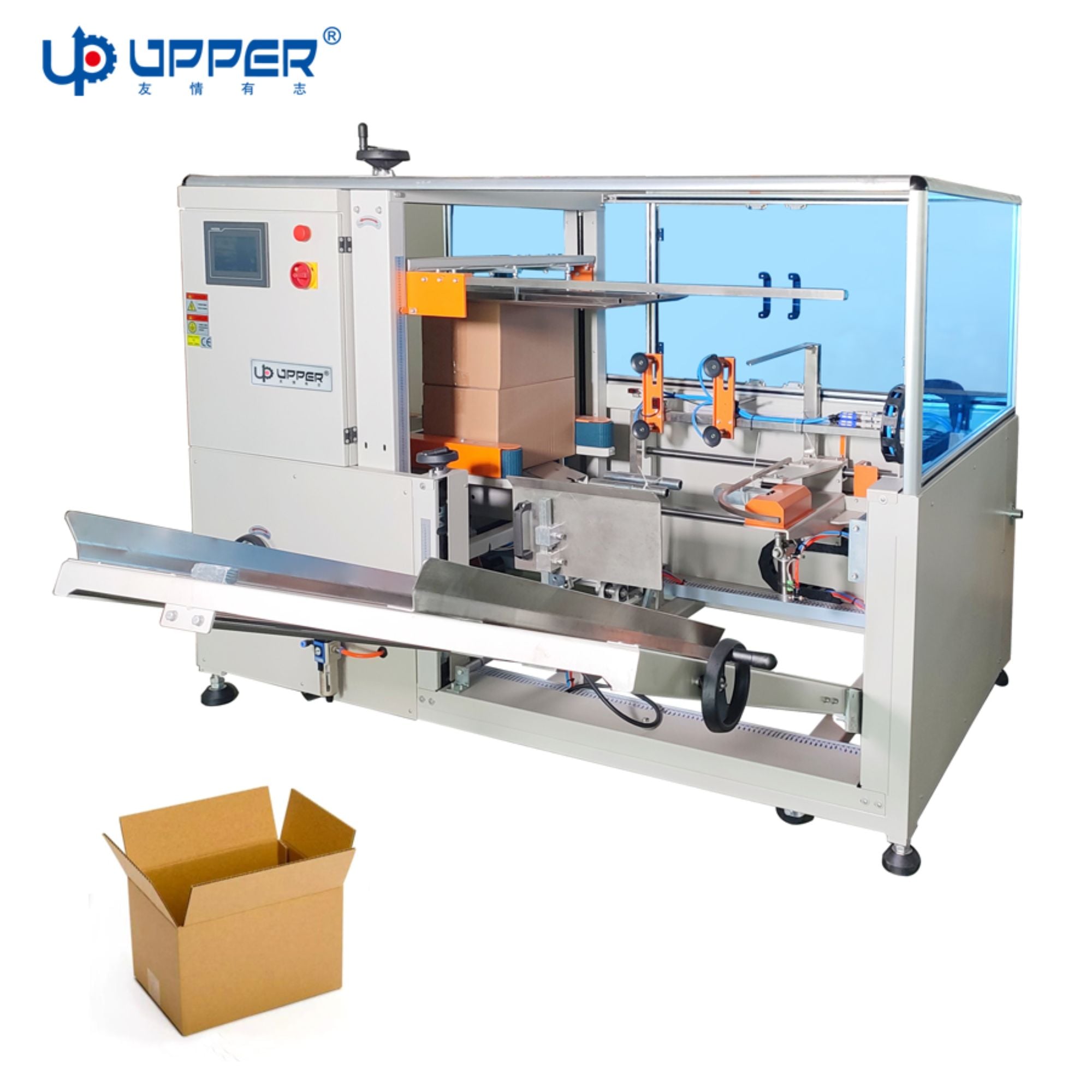 Automatic folding case erector cartons bottom sealer packaging machine