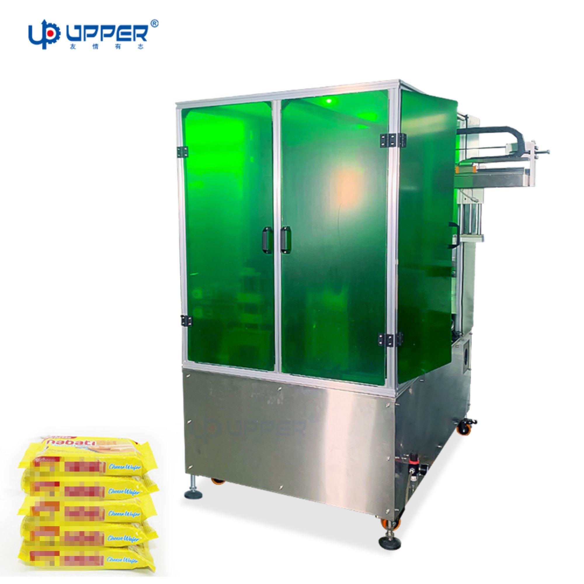 Instant noodle orderly collection sorting machine for large-sized materials such as rice noodle Toast bread
