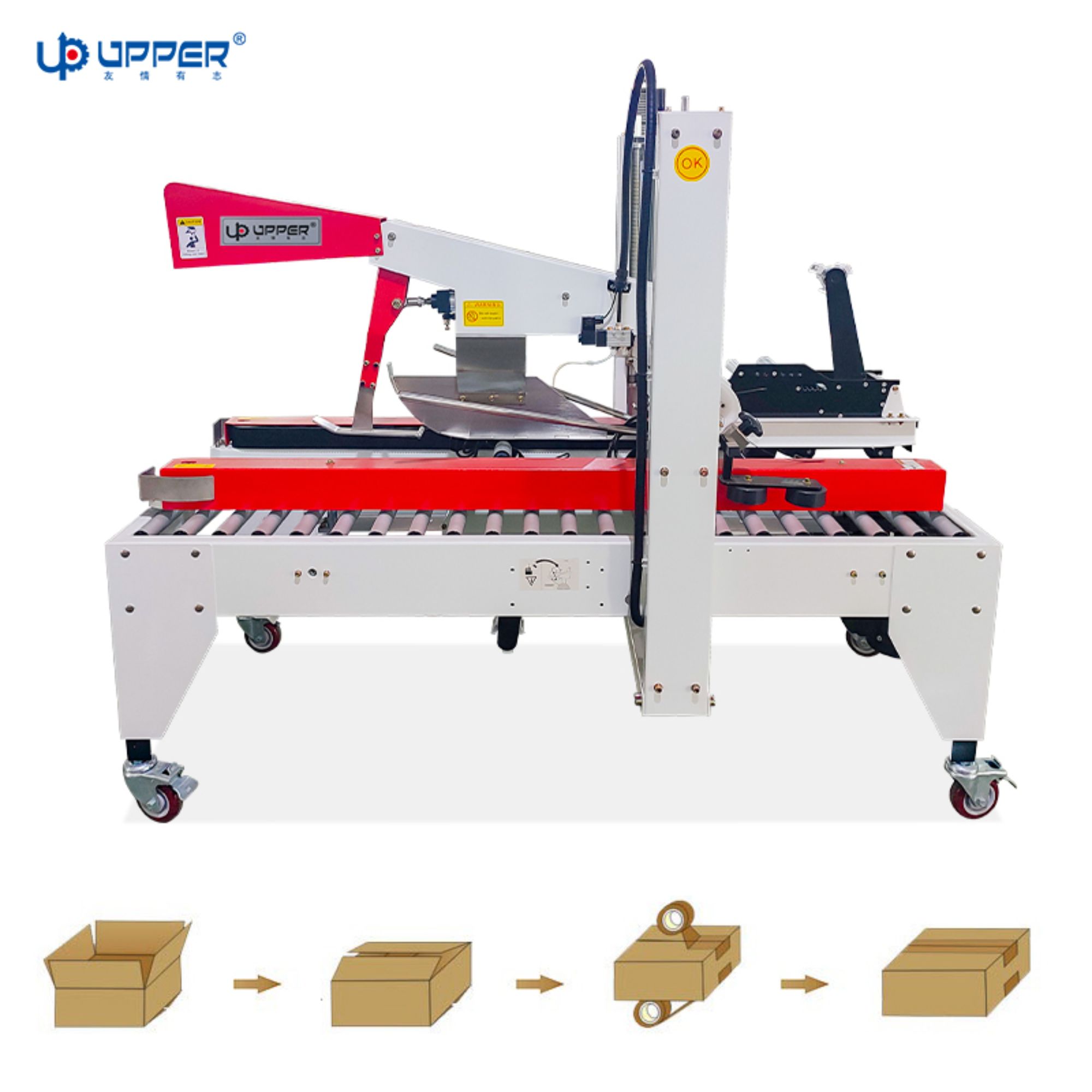 Box Sealing Machine Top Bottom Tape Automatic Case carton sealer 