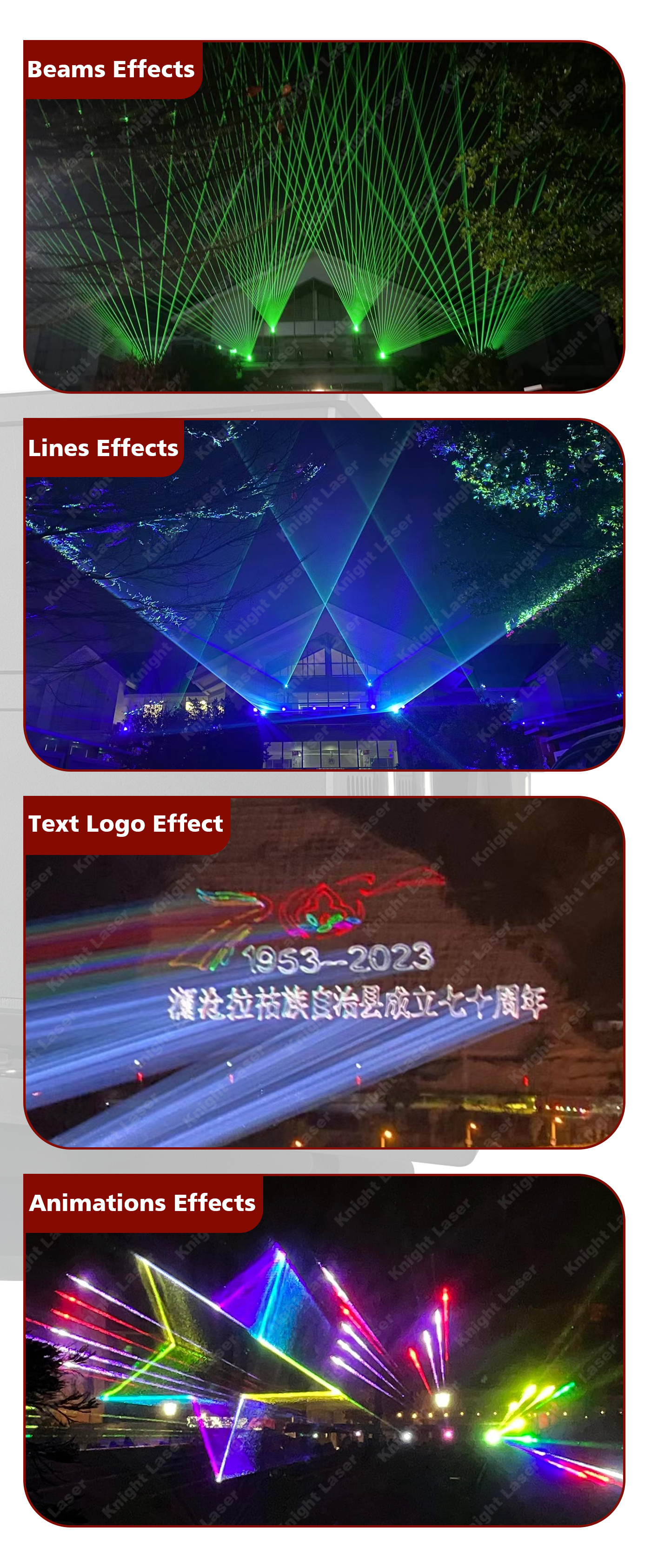 R100 outdoor 80w rgb laser fb4 build in details