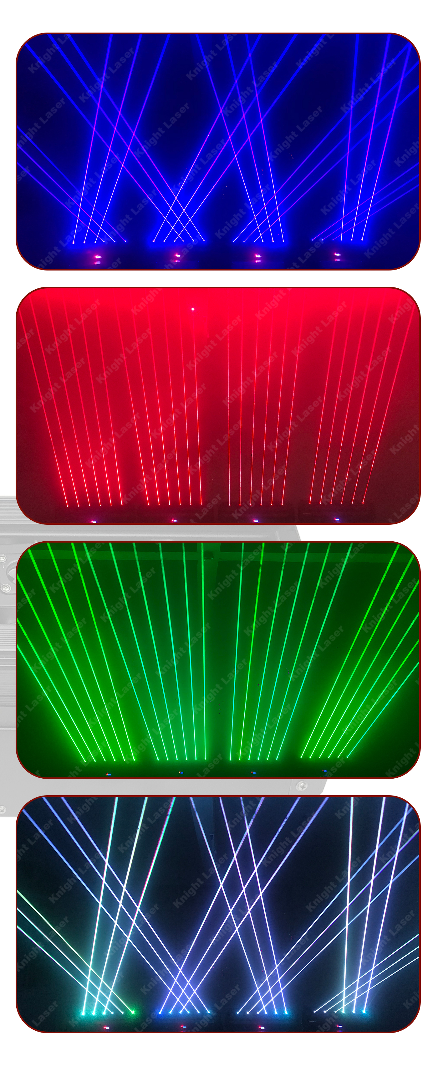 A6 new 6 beam rgb laser light details