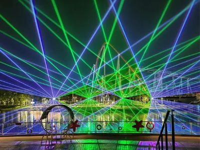 동적 무대 및 콘서트 효과를 위한 30kpps 고속 스캐닝 레이저 빔