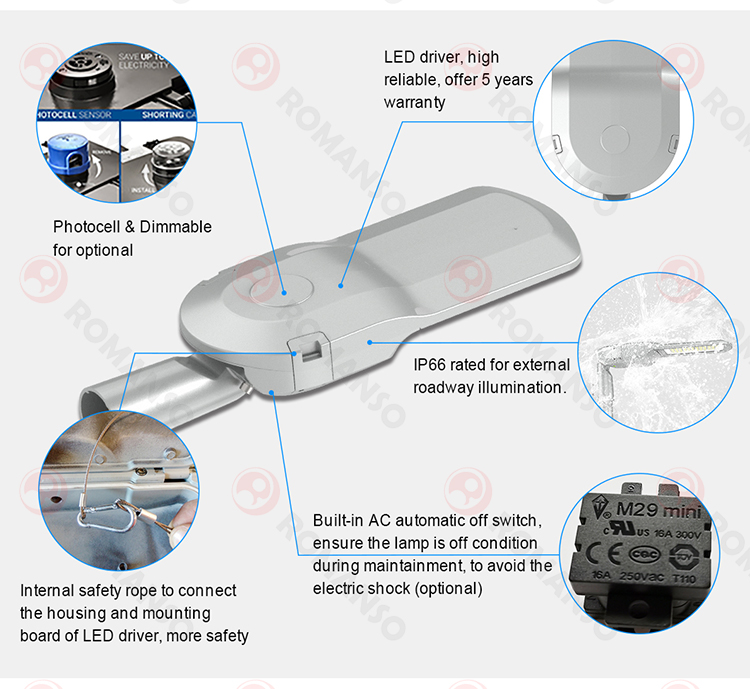 七代详情_05 Versatile LED Street Lights: 50W to 300W Options to Meet Various Lighting Requirements - Energy-Efficient and Long-Lasting for Urban and Rural Roadways. manufacture