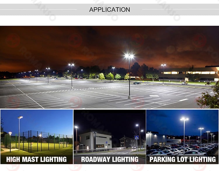 Romanso LED Area Lights: 100W with Impressive 140LM/W Lumens per Watt Efficiency - Aluminium Construction for Durability in Remote Areas - Ideal for Lighting Up Underserved Locations. factory