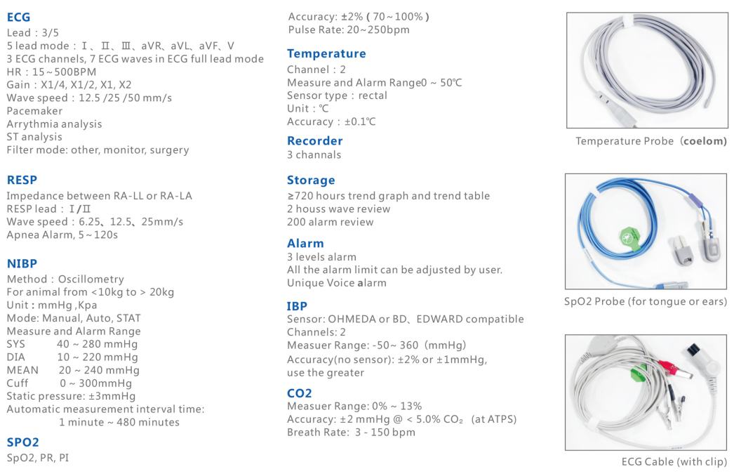 15'' good price patient monitor with stand icu monitor supplier