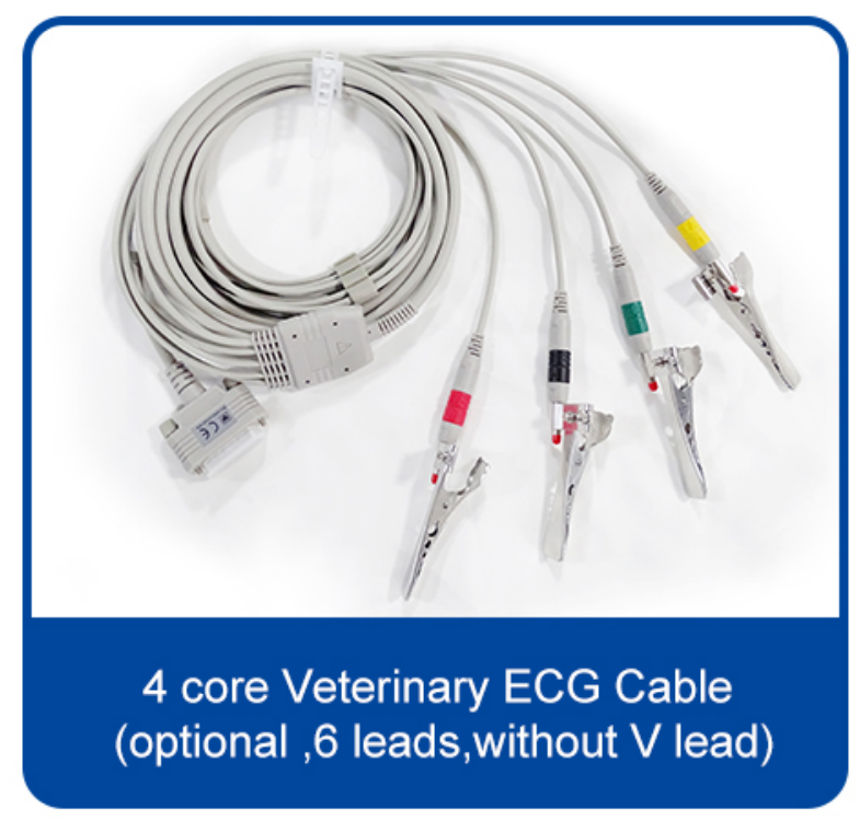 2024 hot selling 3-Channel 12-Lead Portable ECG Machine Animal Veterinary Medicine EKG Device for Veterinary Instrument Use manufacture