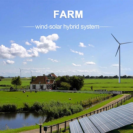 Boerderygebruik Solêr-Wind Hibriedstelsel