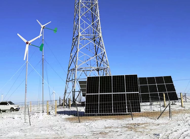 100KW Hybrid Wind Solar System for Distributed Power Station factory