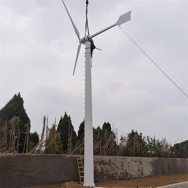 The role of wind turbines with generators.