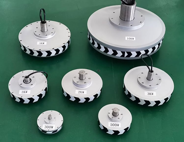 3 Phase AC Disc Coreless Axial Flux Permanent Magnet Generator manufacture