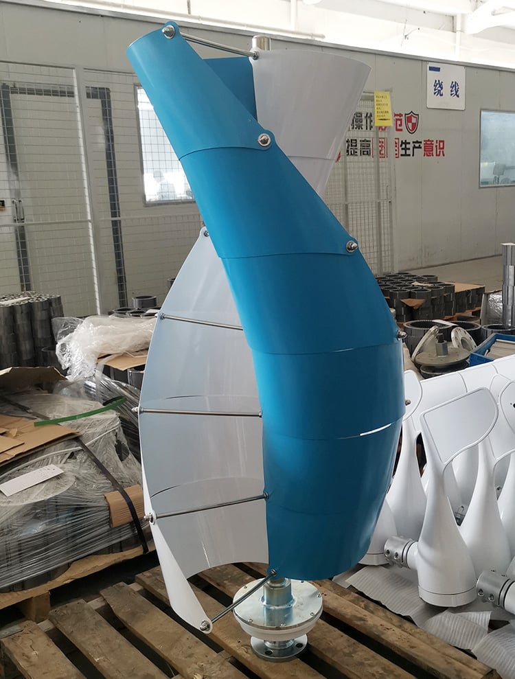Residential 500W 800W 1KW Spiral Wind Turbine Generator factory