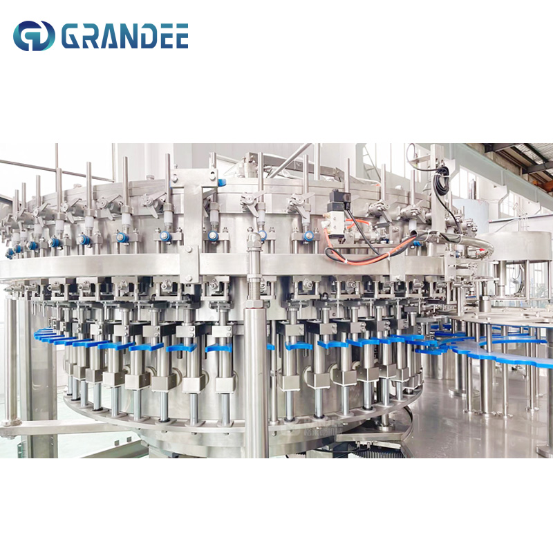 High speed automatic 3 in 1 sparkling water carbonated drink filling machine production line factory