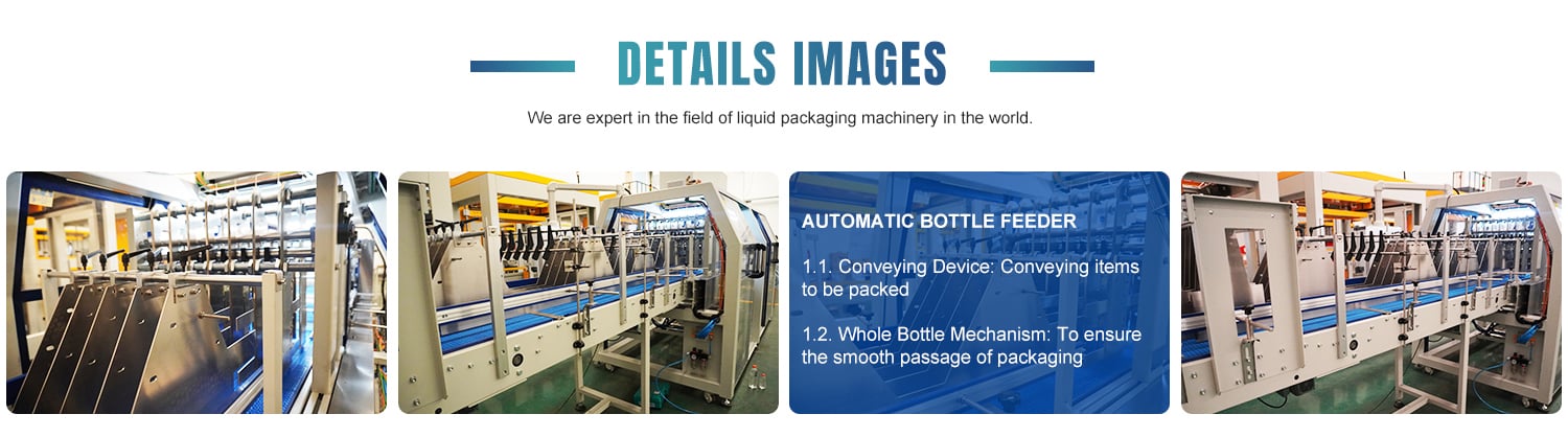 Fully Automatic Pure Bottle PE Film Shrink Tunnel Wrapping Packing Machine Plant details