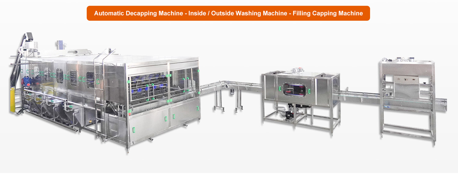 Automatic 5 gallon mineral water filling line 19l 20l 5 gallon water barrel washing capping machine manufacture
