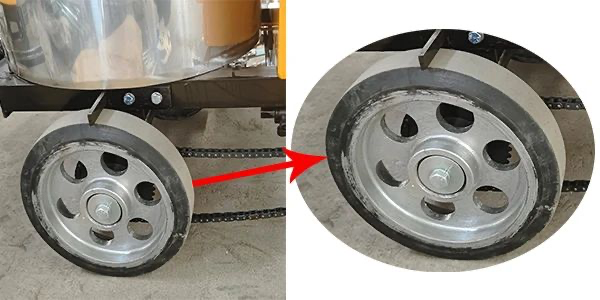 interpretation of road marking machine tire world hollow tires and solid tires529-2